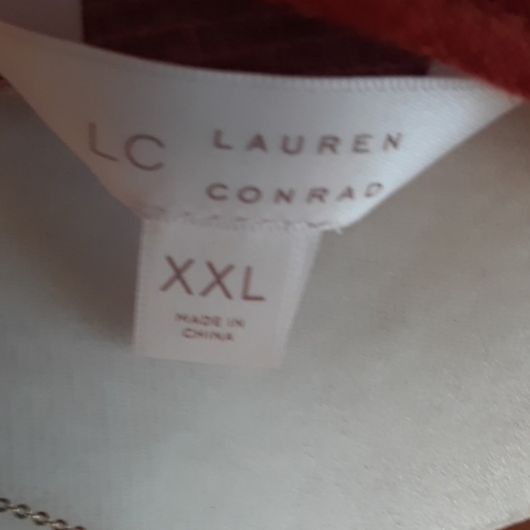 Loren Conrad orange/brown w/ flowers blouse - Picture 7 of 7